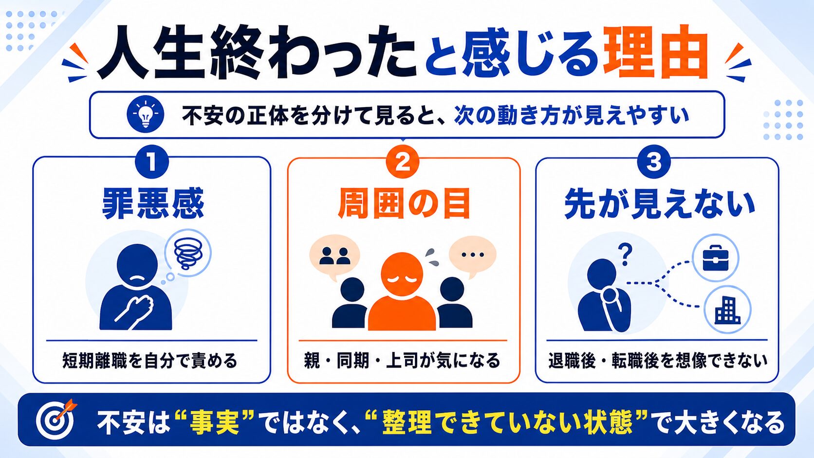 「人生終わった」と感じてしまう理由