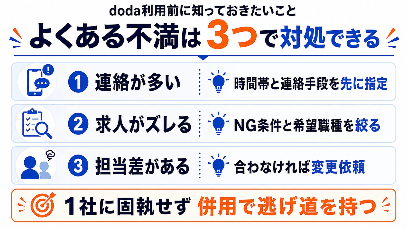 dodaの悪い評判の実態と対処法