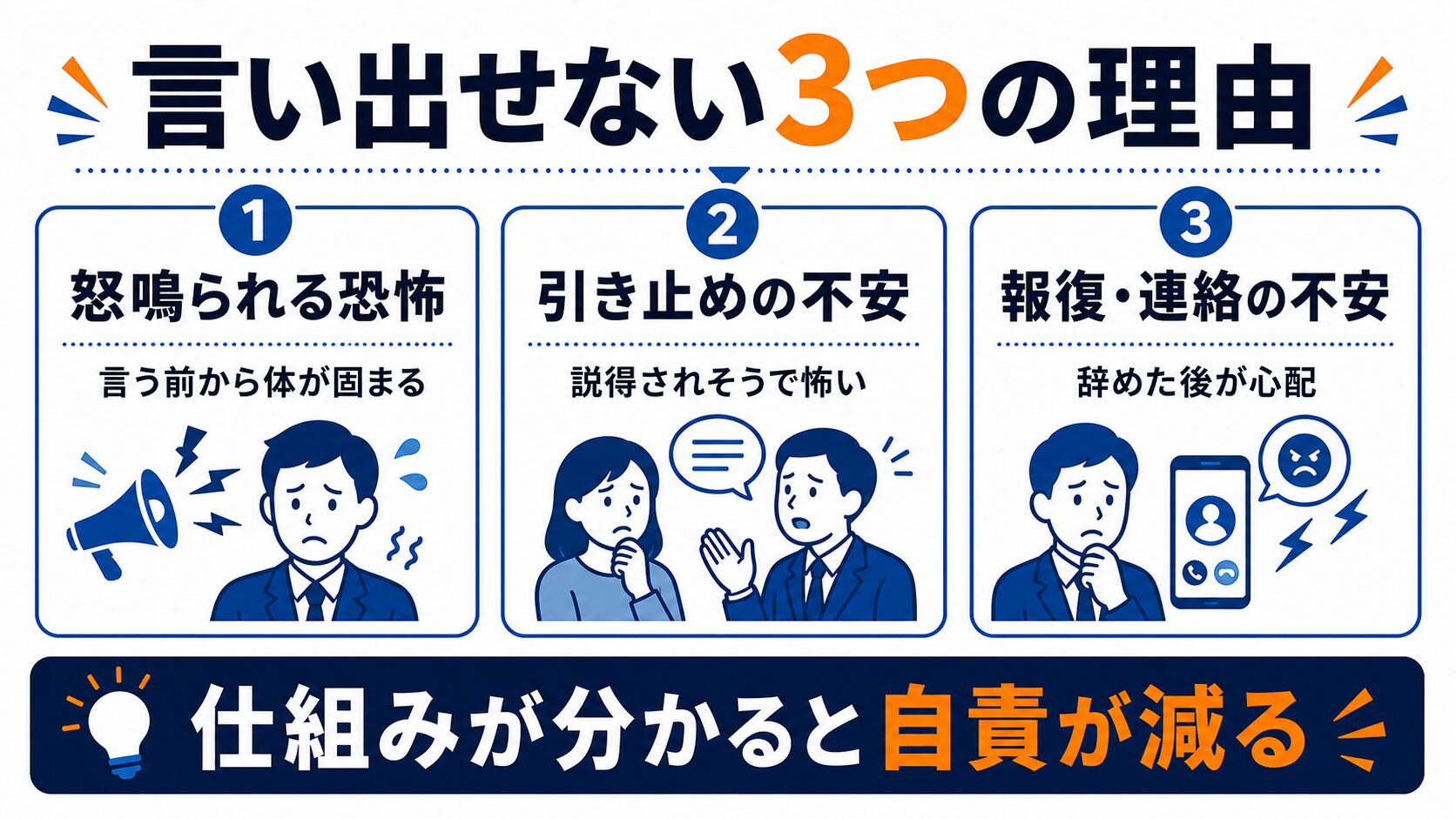 退職を言い出せなくなる3つのメカニズム