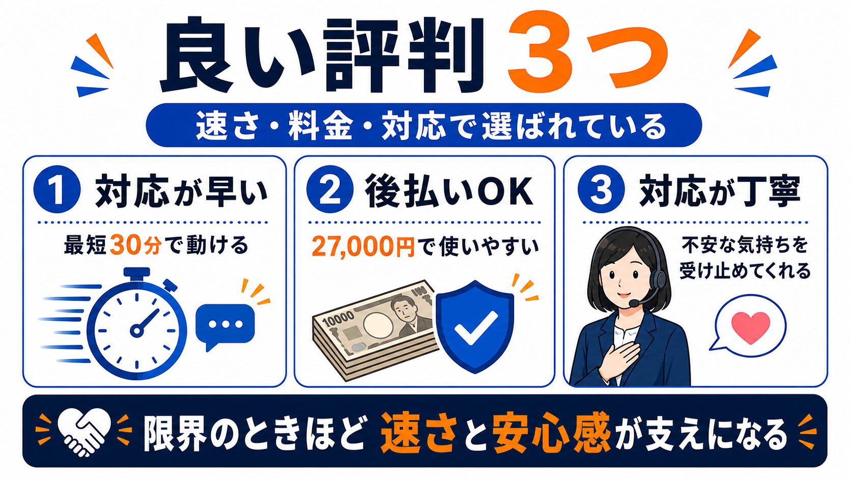 退職代行Jobsの良い評判・3つのメリット