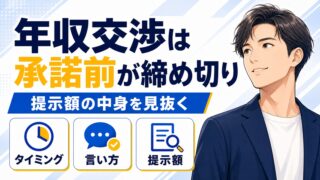 年収交渉のタイミングと言い方|例文と提示額の見抜き方【20代転職】