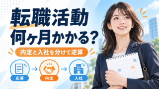 転職活動は何ヶ月かかる?20代が内定・入社まで逆算する方法