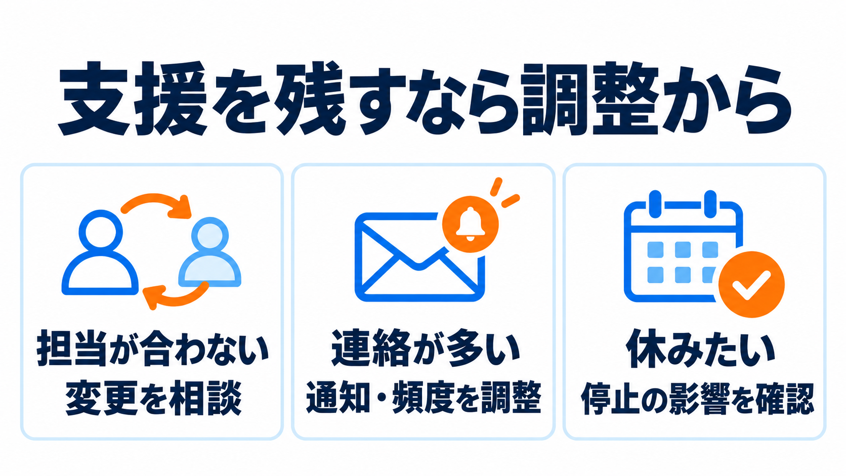 選考を続けたい人は担当・通知を調整し、休止や退会の影響を確認します。
